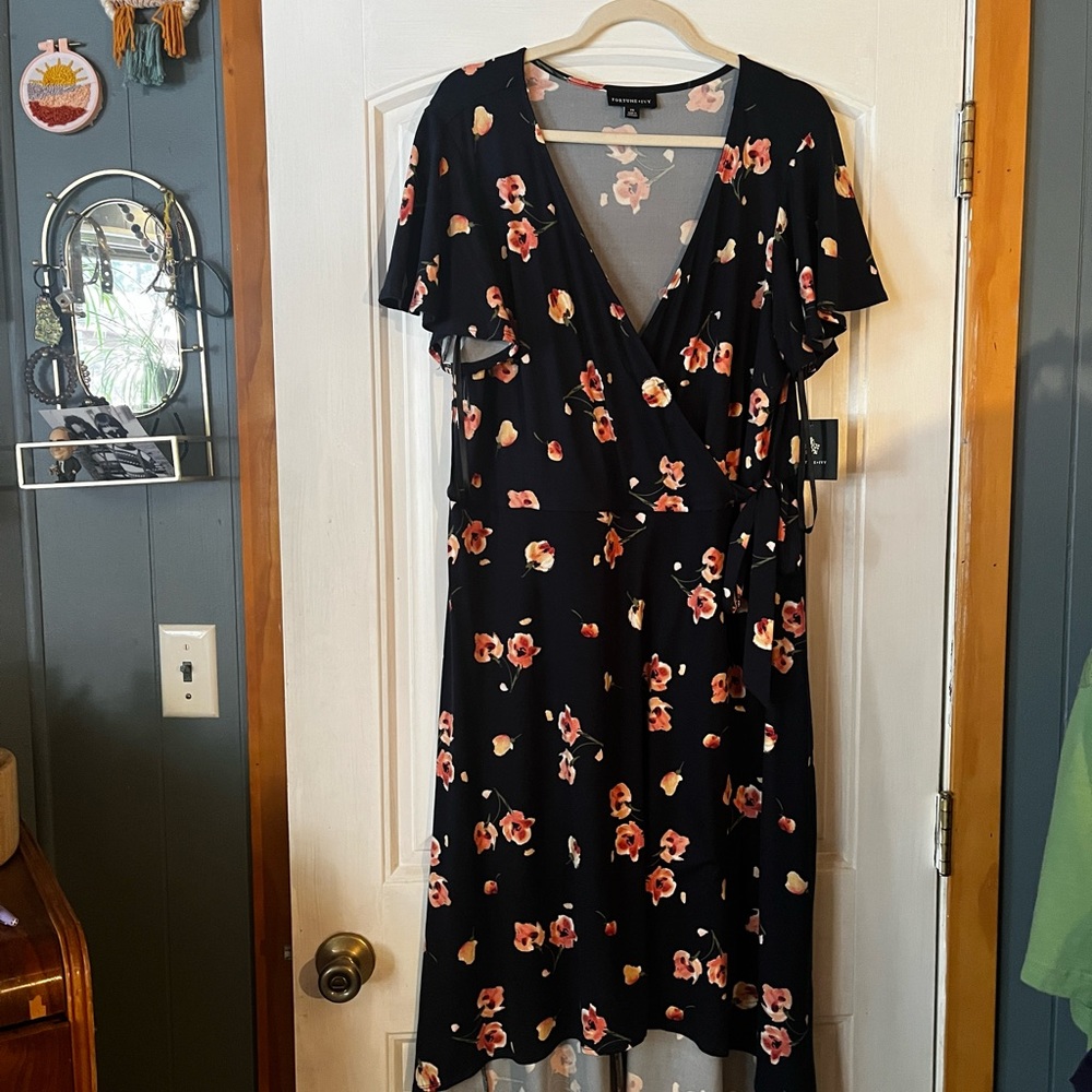 Fortune + Ivy Wrap Dress 2X